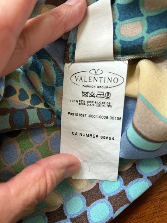 MISSONI-authentic vintage geometric print blouse - Picture 8 of 8